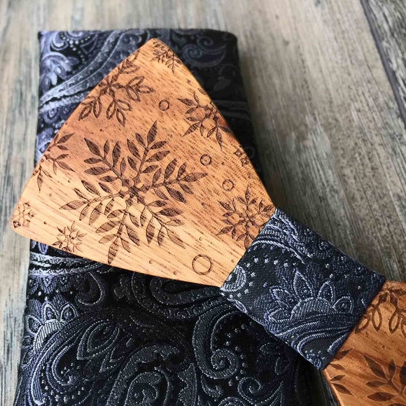 Men’s Wooden Bow Tie - Picture 8 of 8
